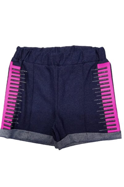 Timi Kids Kız Çocuk Neon Ve Taş Baskılı Kot Şort