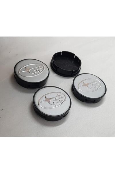 DURU DORUK Jant Göbeği Subaru Uyumlu 58/55 55mm Yuva 4'lü Set Silver