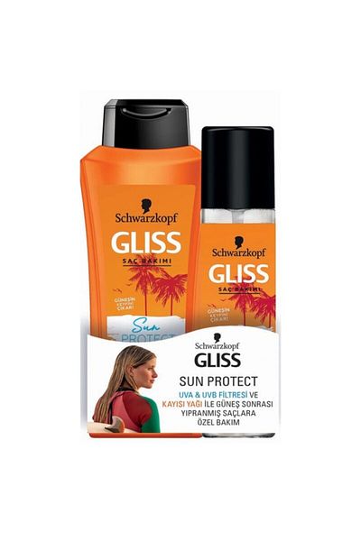 Gliss Sun Protect 360 ml Protective Shampoo + 200 ml Liquid Conditioner