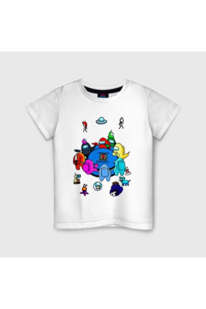 GALASHOP Unisex Kids White Amungus Amung Us Character T-Shirt 8955e76