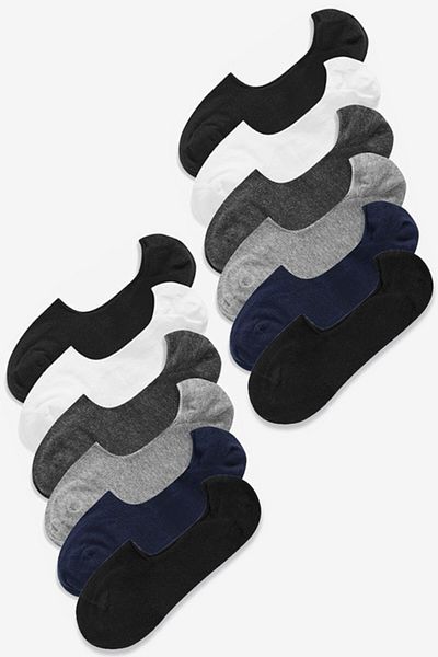 MEM SOCKS Unisex Μαύρες κάλτσες μπαλαρίνας σιλικόνης 12 τεμαχίων