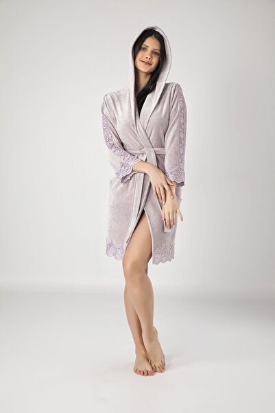 Nuşa Жіноча коротка спідниця з капюшоном, рукавами з бродери, бамбукова бавов...