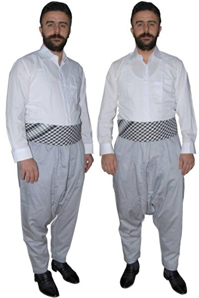 aldatmaz askeri malzeme Açık Gri Renk,uçkurlu Orjinal Adana Şalvarı Alana,1-a...