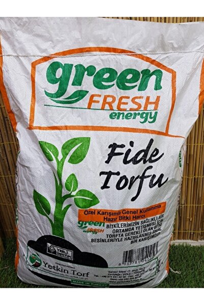 green fresh Torf Çiçek Toprağı Saksı Toprağı Gübreli Torf Toprak 40 Lt