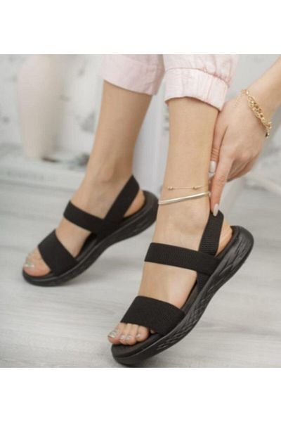 DUNLOP Sandale negre de damă Dnp-1162