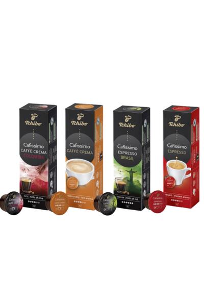 Tchibo كبسولة محلية ومختلطة من كافيسيمو - عبوة جديدة 4x10