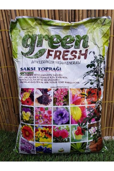 green fresh Torf Çiçek Toprağı Saksı Toprağı Gübreli Toprak Torf Toprak Perlitli Torf Perlit Karışımlı 5 Lt