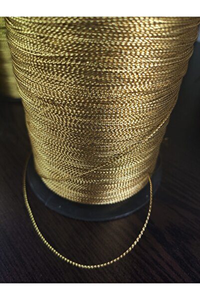 GREENTON Simli Zincir Görünümlü Kordon 1000 Metre Altın