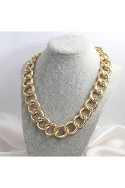 zuuzuaccessorize Wide Thick Gold Chain Necklace