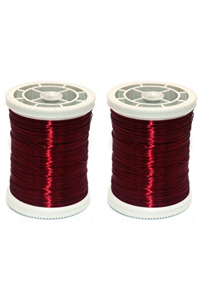 TUĞRA TABLO Bakır Tel ( 2 Adet ) No:5 Bordo 100mt.