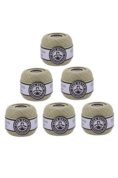 Ören Bayan 70 Numara 6'lı Dantel Ipliği Süper Merserize Krem