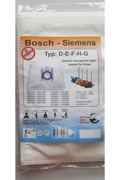 Bosch Σειρά τύπου D-e-f-g - Σακούλα σκόνης και φίλτρο κινητήρα