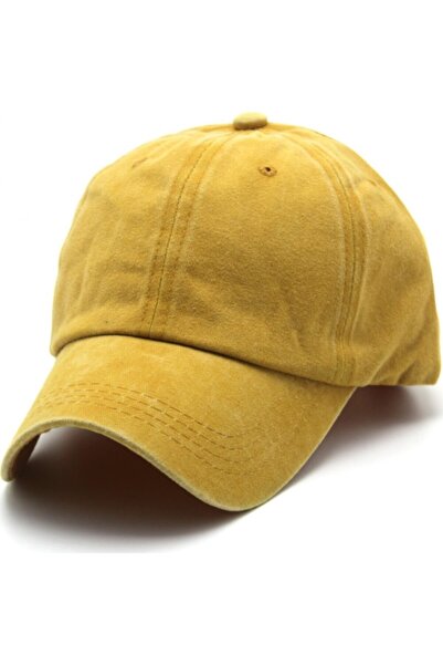 Kardelen Butik Denizli Αντίκα τζιν καπέλο (κίτρινο)
