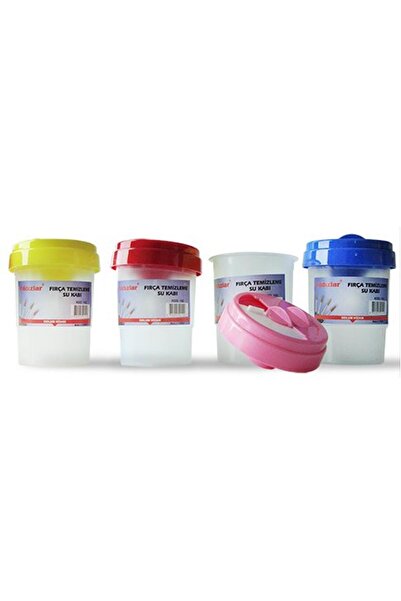 Yıldızlar Iki Bölmeli Fırça Temizleme Su Kabı (1 Adet)