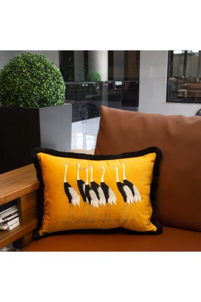 Adawall Leylekler Dekoratif Kırlent