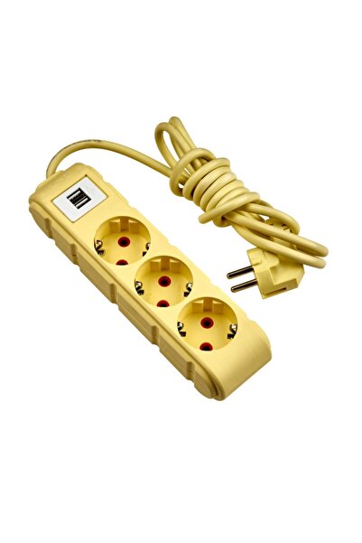 UFO Sarı Usbli Grup Priz - 5.0 mt