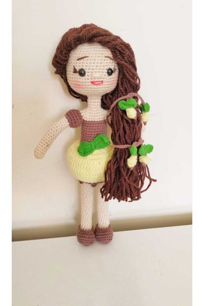 OYUNCAKPARK Sarı Elma Bebek Amigurumi Organik Oyuncak