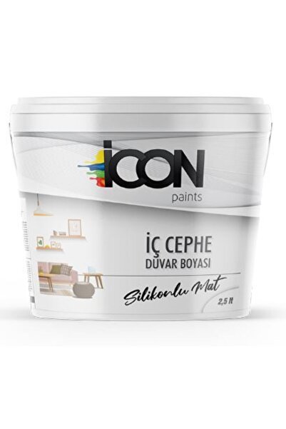 Beyaz Silikonlu Mat İç Cephe Boyası 2,5 lt