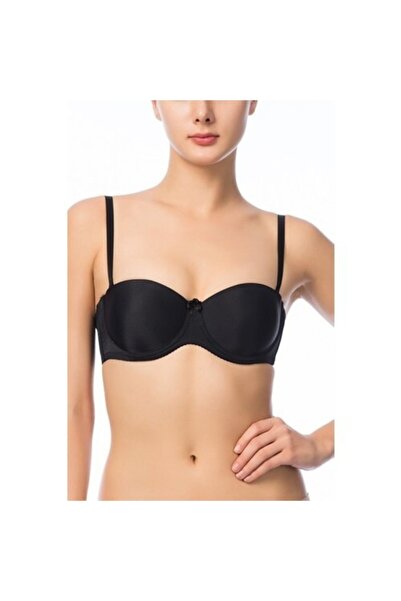 NBB Siyah 3515 Hafif Destekli Straplez Sütyen