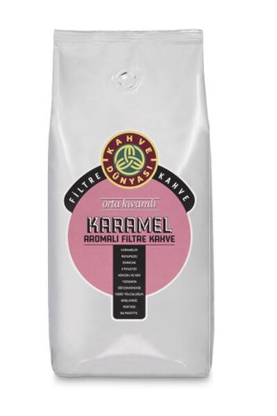 Kahve Dünyası Aromalı Filtre Kahve Öğütülmemiş Çekirdek Deneme Paketi ( 1 Kg Vanilya ,1 Kg Fındık ,1kg Karamel )