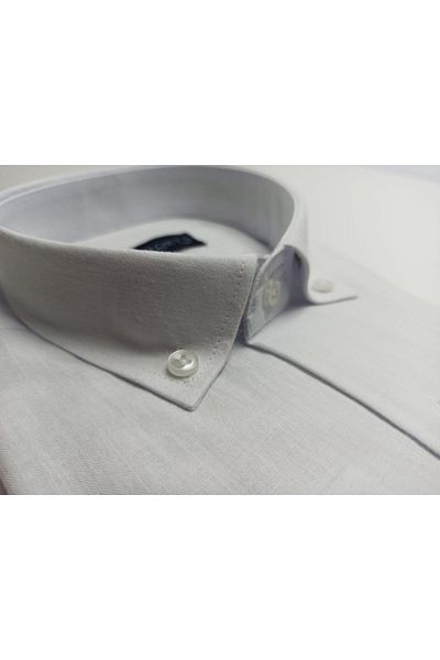ETİQET Cămașă albă de in pentru bărbați