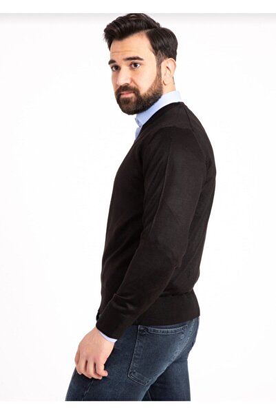 MaviMoure Men's V-Neck Knitwear Sweater - Thin Wool, Regular Fit