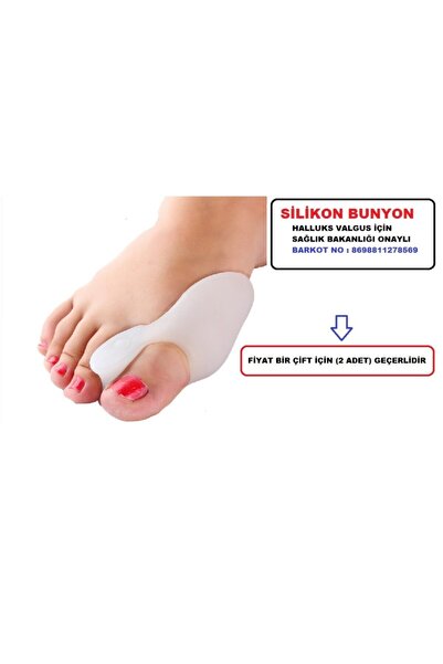silimo 1 Çift Halluks Valgus Silikon Bunyon Makara Ayırgaç Koruyucu Aparat