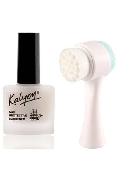 Kalyon Synee Double Sided Facial Cleansing Brush - Nail Nourishing