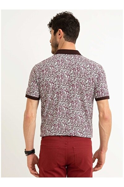 Pierre Cardin Ανδρικό μπορντό μπλουζάκι