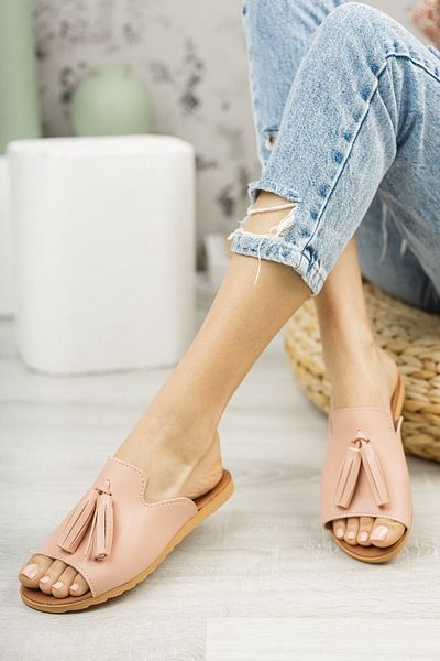 NOVİNS Powder Tassel Slippers