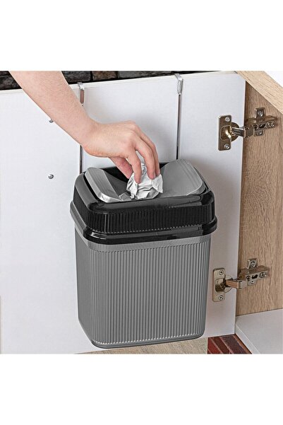 Genel Markalar Kaya Store Askılı Kapaklı Banyo Çöp Kovası 5,5 Litre Çöp