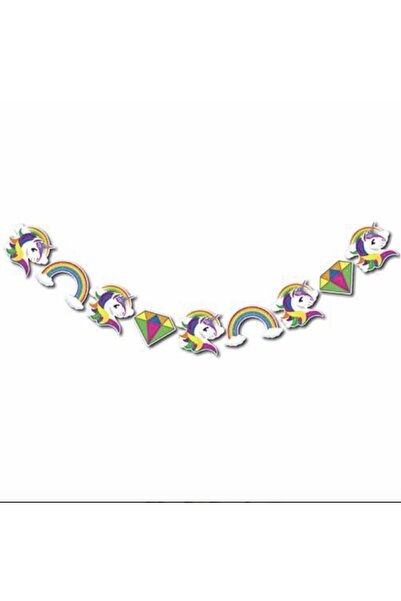 Minika Party Store ميني بارتي ستور ديكور جليتر بانر يونيكورن