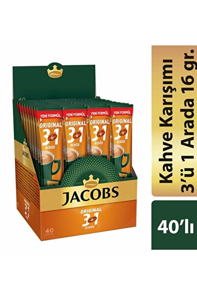 Jacobs Original 3'ü 1 Arada Kutu 40x16g Stick Karışım Kahve