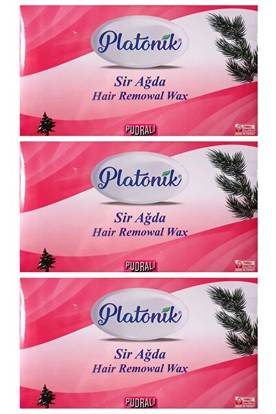 Platonik Pembe Pudralı Kalıp Ağda 400 gr 3 Adet