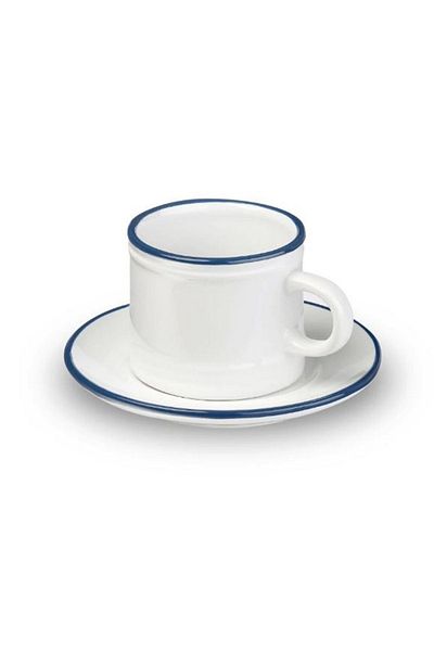 Paşabahçe 4 Piece White Turkish Coffee Set for 2 People