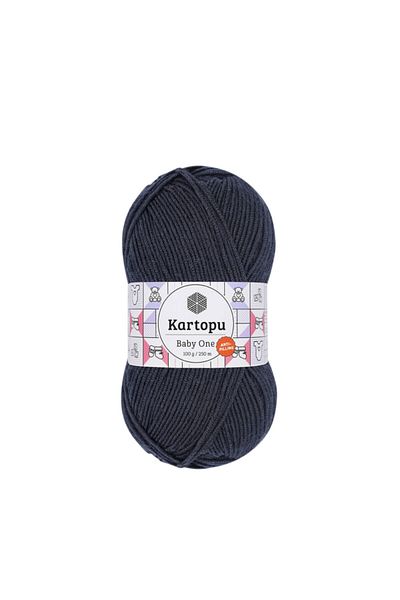 Kartopu Dark Navy Blue Baby One K633 Hand Knitting Thread - 100 Gr.
