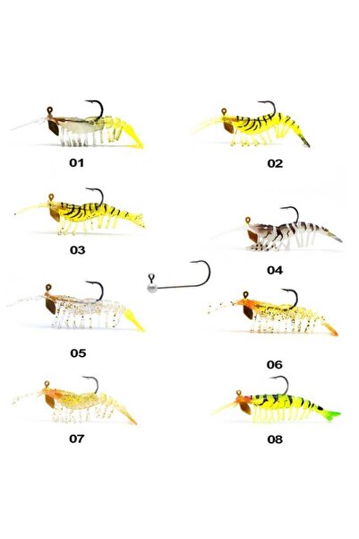 REMIXON Sarı Ayu Shrimp Karides  Suni Yem  7.5 cm 7.2 gr