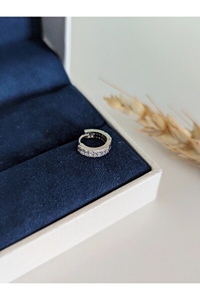 SU PERİSİ TAKI BİJUTERİ Cerrahi Çelik Gümüş Zirkon Taşlı Halka Piercing , Tragus