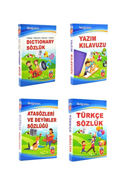 Tay Yayınları 4 Lü Sözlük Seti - Ingilizce - Türkçe - Yazım Klavuzu Ve Atasöz...