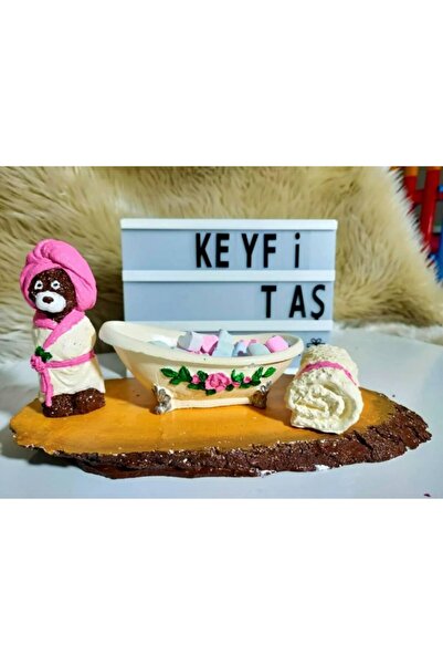 keyfitaş Kokulutaş Bornozlu Ayı Banyo Seti