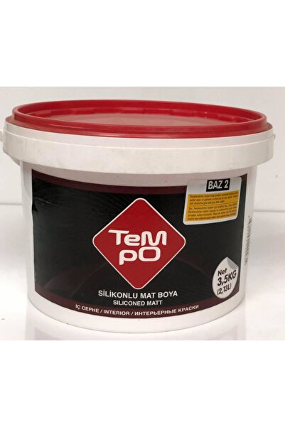 TEMPO BOYA Tempo Silikonlu Mat Iç Cephe Plastik Boya 3,5 Kg