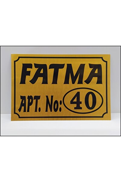 YükselReklam Apartman Site Tabelası 20x30 Cm Bina, Apartman, Işyeri Kapı Isim...