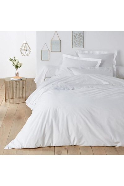üntaş Σετ Παπλωματοθήκη Μονή Life Plain White (παπλωματοθήκη + 1 μαξιλαροθήκη) Ün605