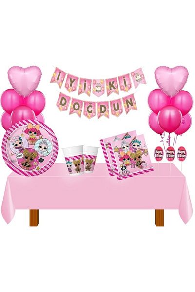 Partimarka Lol Baby Birthday Party Set for 24 People