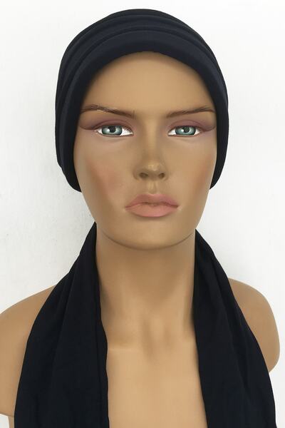 Vera Kadın Lacivert Penye Hazır Bone