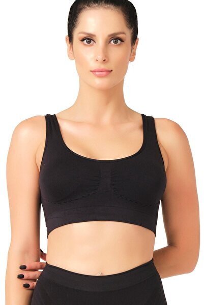 Bestin Ženski crni Bez šavova jastučići Oblikuje figuru grudnjak sa kopčom