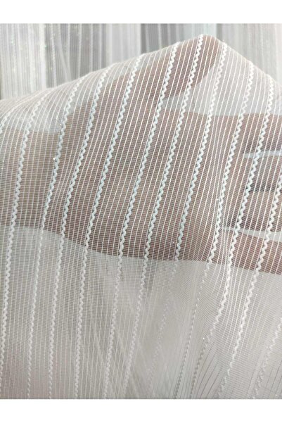 Brillant Tek Makarna Tül Perde 1/3 (SIK) Pile