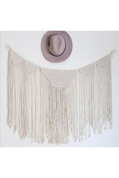 Foksan Deri Στολίδι τοίχου Macrame Bohemian/με δώρο
