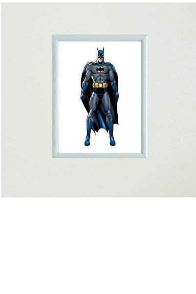 Bkmc Costum unisex pentru copii Batman muscular + Poster înrămat Batman Model-3
