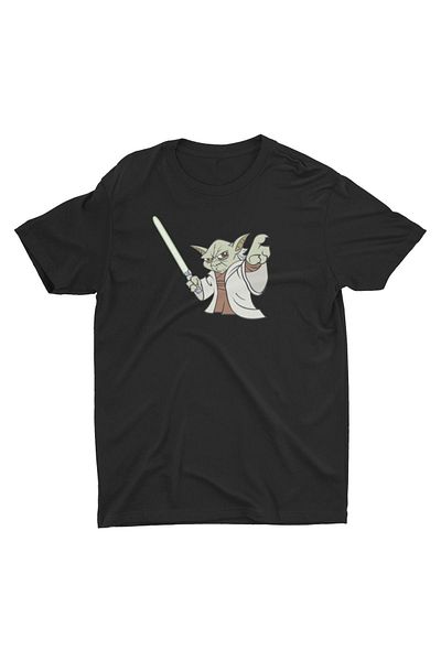 Bubus Unisex Black Master Yoda T-Shirt